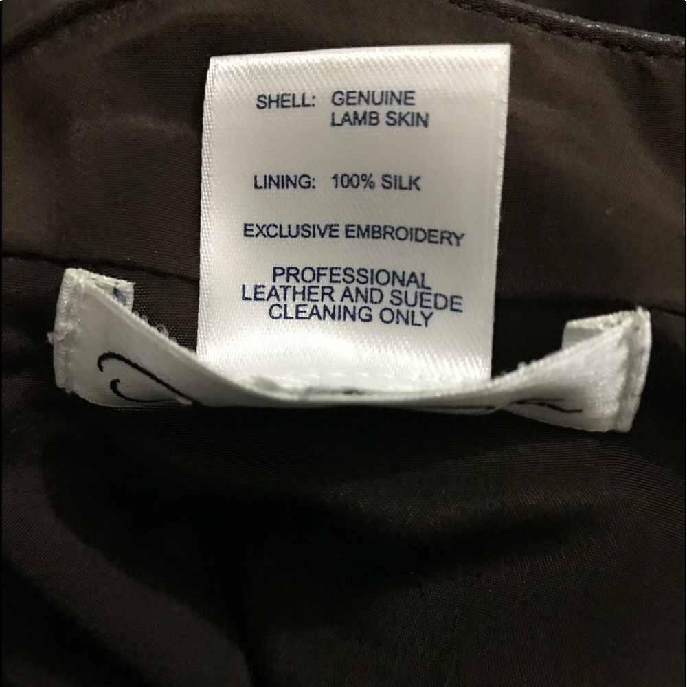 SOLD🎈OSCAR DE LA RENTA Lamb Skin Skirt - Picture 8 of 8